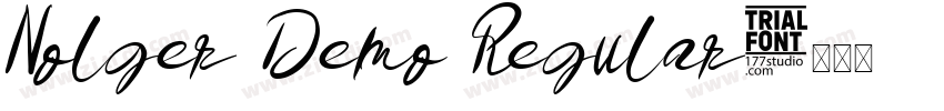 Nolger Demo Regular字体转换